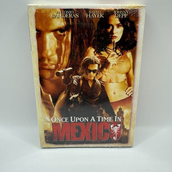Once Upon A Time In Mexico DVD Antonio Banderas Salma Hayek Johnny Depp Columbia - Picture 2 of 3